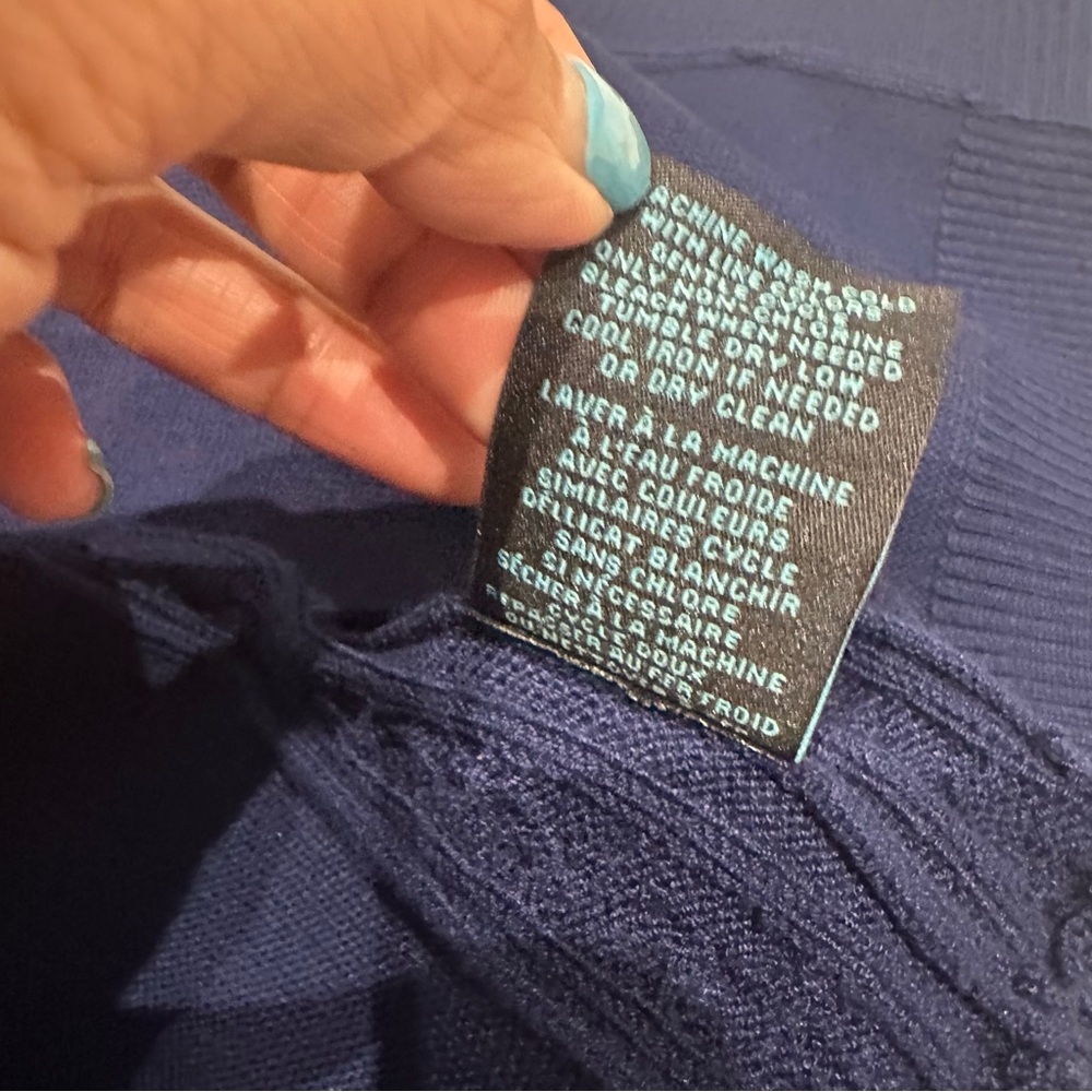 Stitch Fix Faith + Zoe Loyal Navy Open Cardigan Size Medium New with Tag - Picture 9 of 10